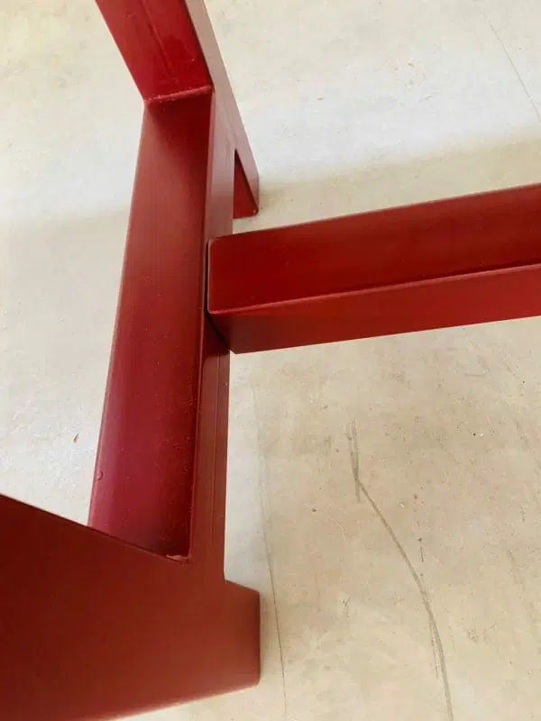 Tavolo e piano artigianale, fabbricato con materiali di riciclo di abete - immagine 9