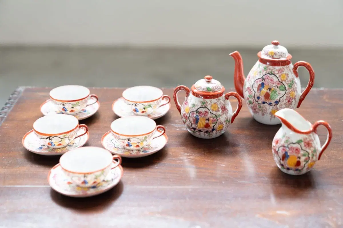 Set da tè Giapponese, 8 pezzi, 1970